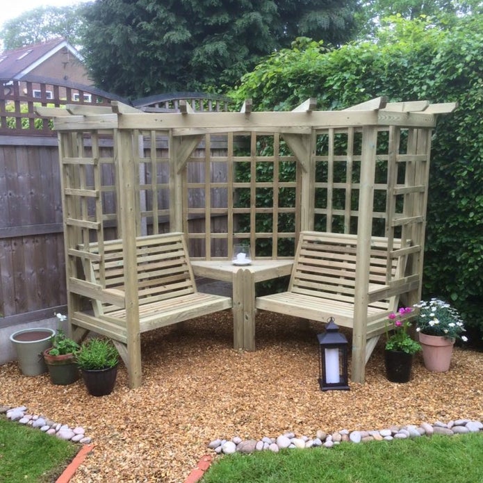 Clementine Corner Arbour 4 Seater Clementine Corner Arbour